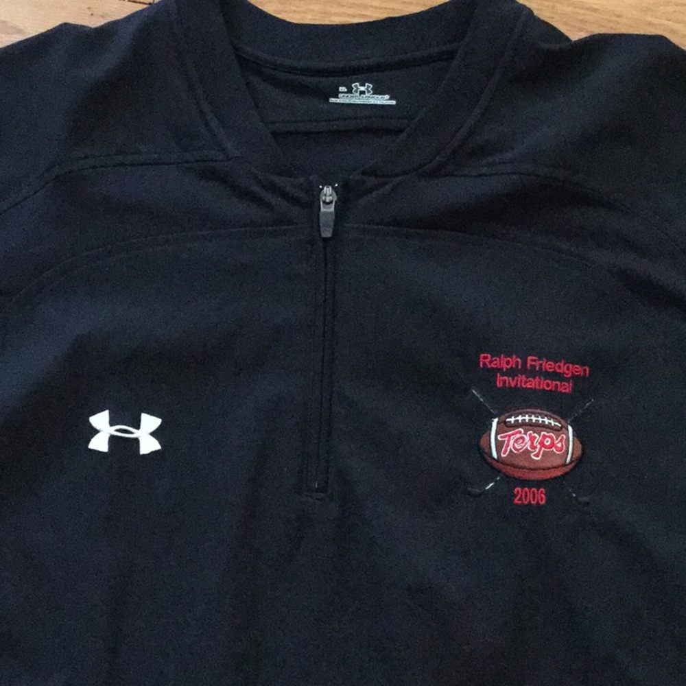 Terps Under Armour 1/4 Zip Pullover Short Sleeve